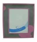 Glass Frame with Color Pattern